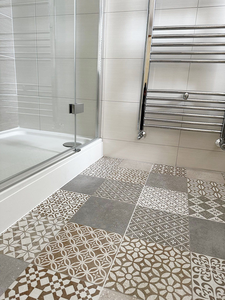 Halton Property Service; Traditional Bathroom Tiled Floor